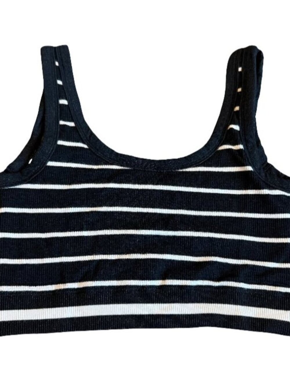 Sleeveless Crop Top Casual Size Small